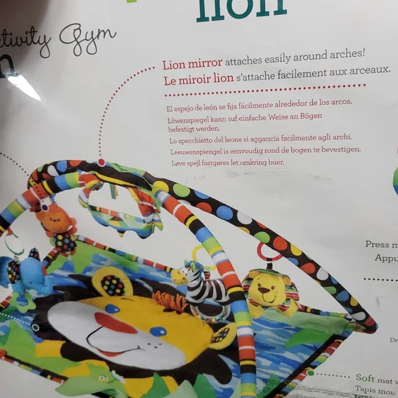 Sensory Play Mat Blanket Activity Gym with unique textures Little Lion 0m-5m NEW